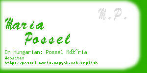 maria possel business card